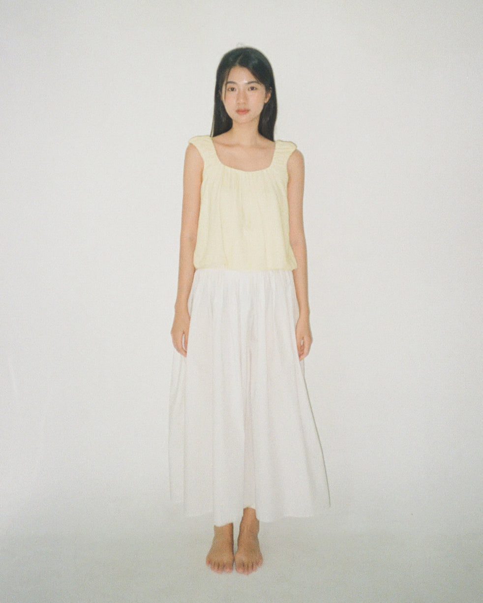 Pottery Night Top in Ivory