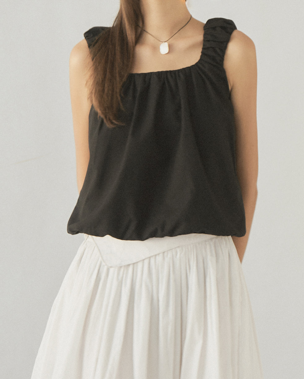 Pottery Night Top in Black