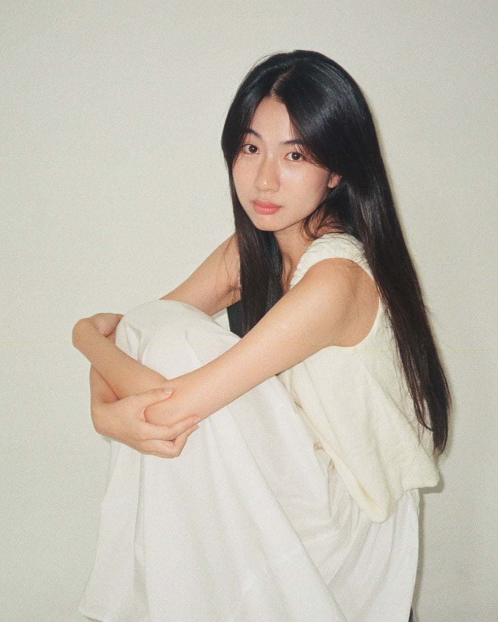 Pottery Night Top in Ivory