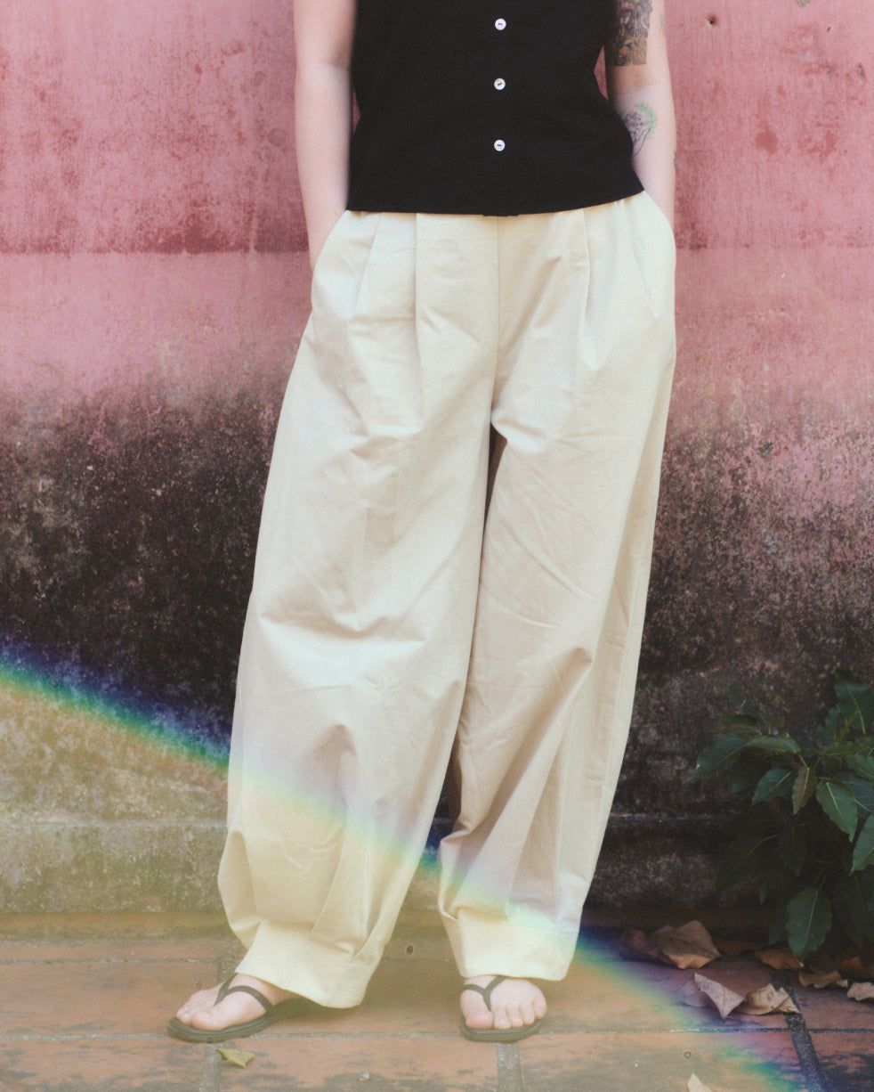 Fuchsia Trousers in Beige