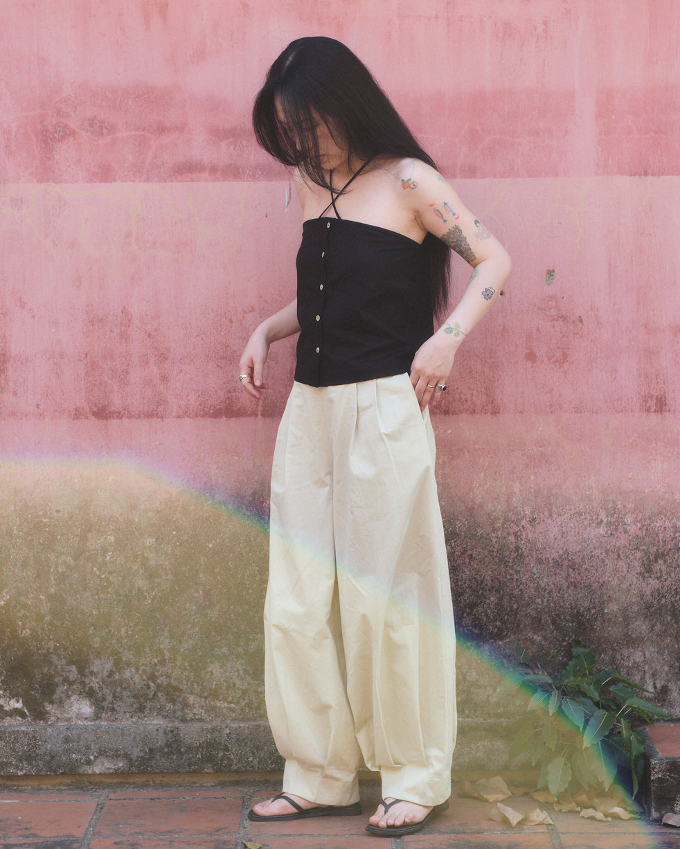 Fuchsia Trousers in Beige