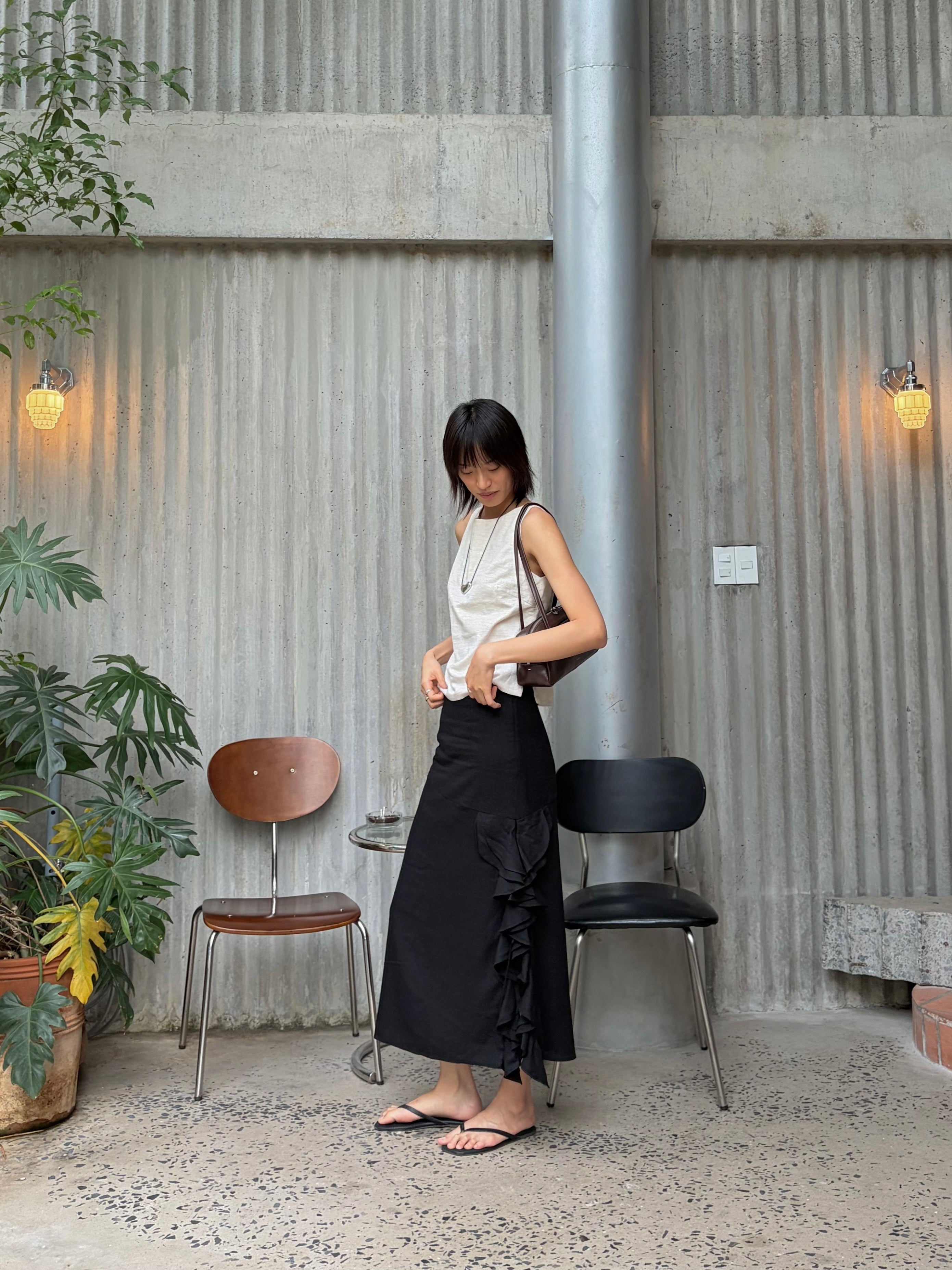 Straw Top in Beige