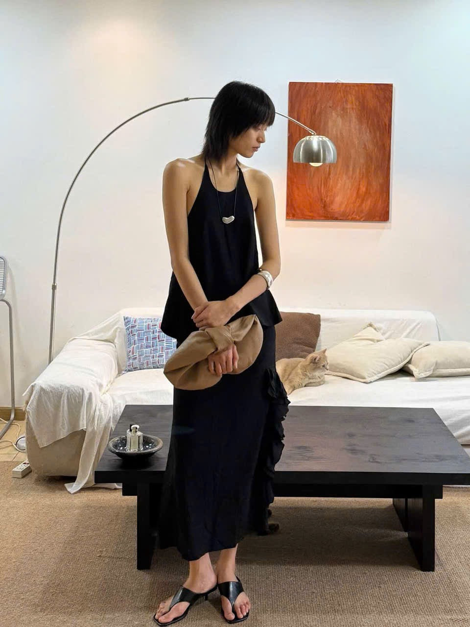 Mimosa Top in Black