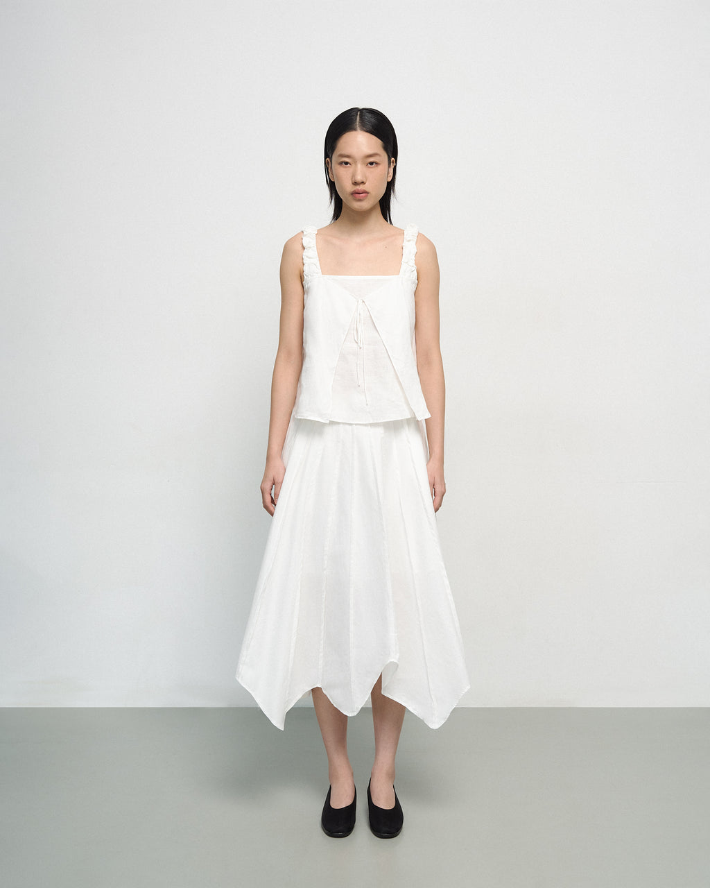 Leaf Skirt in White