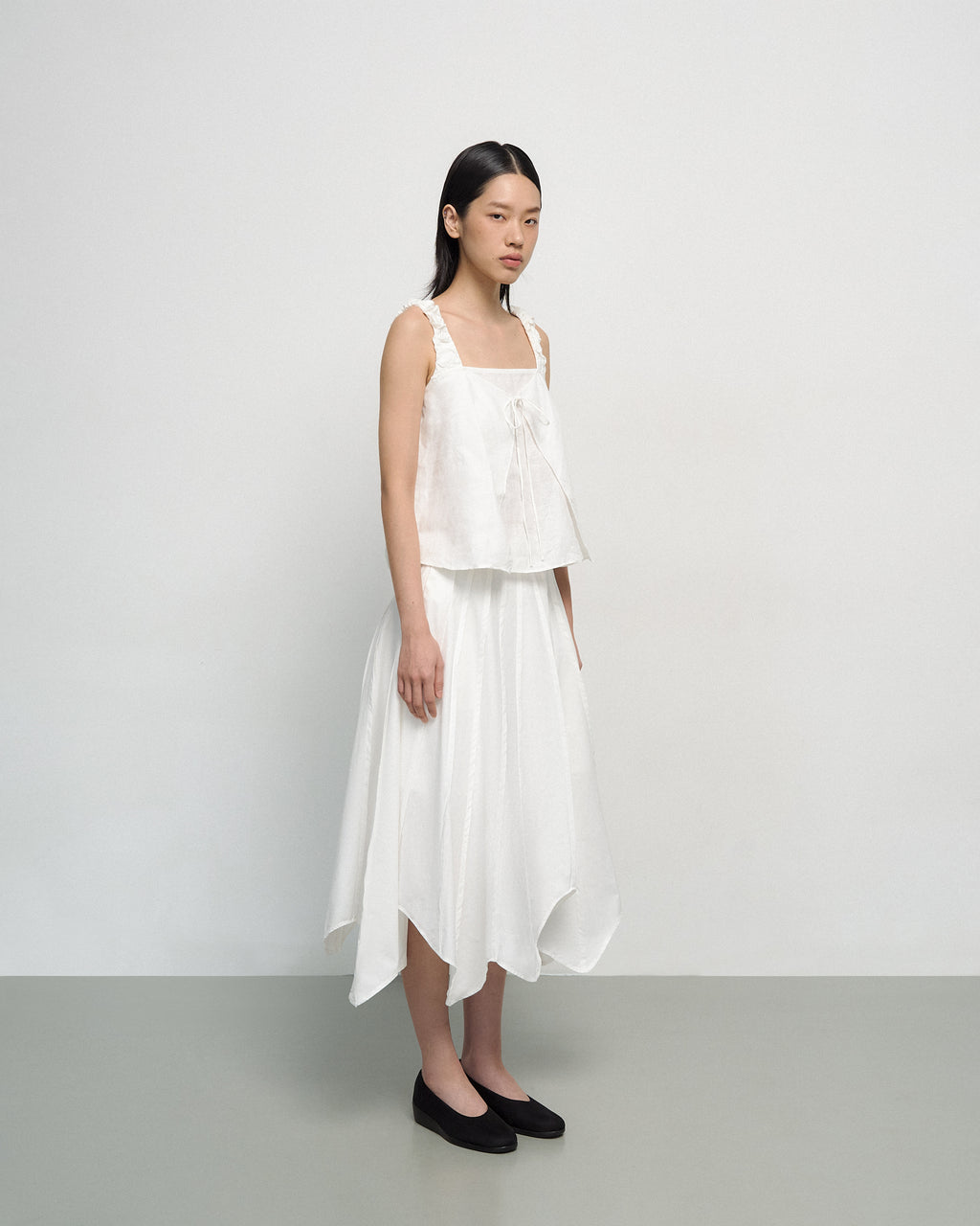 Leaf Skirt in White