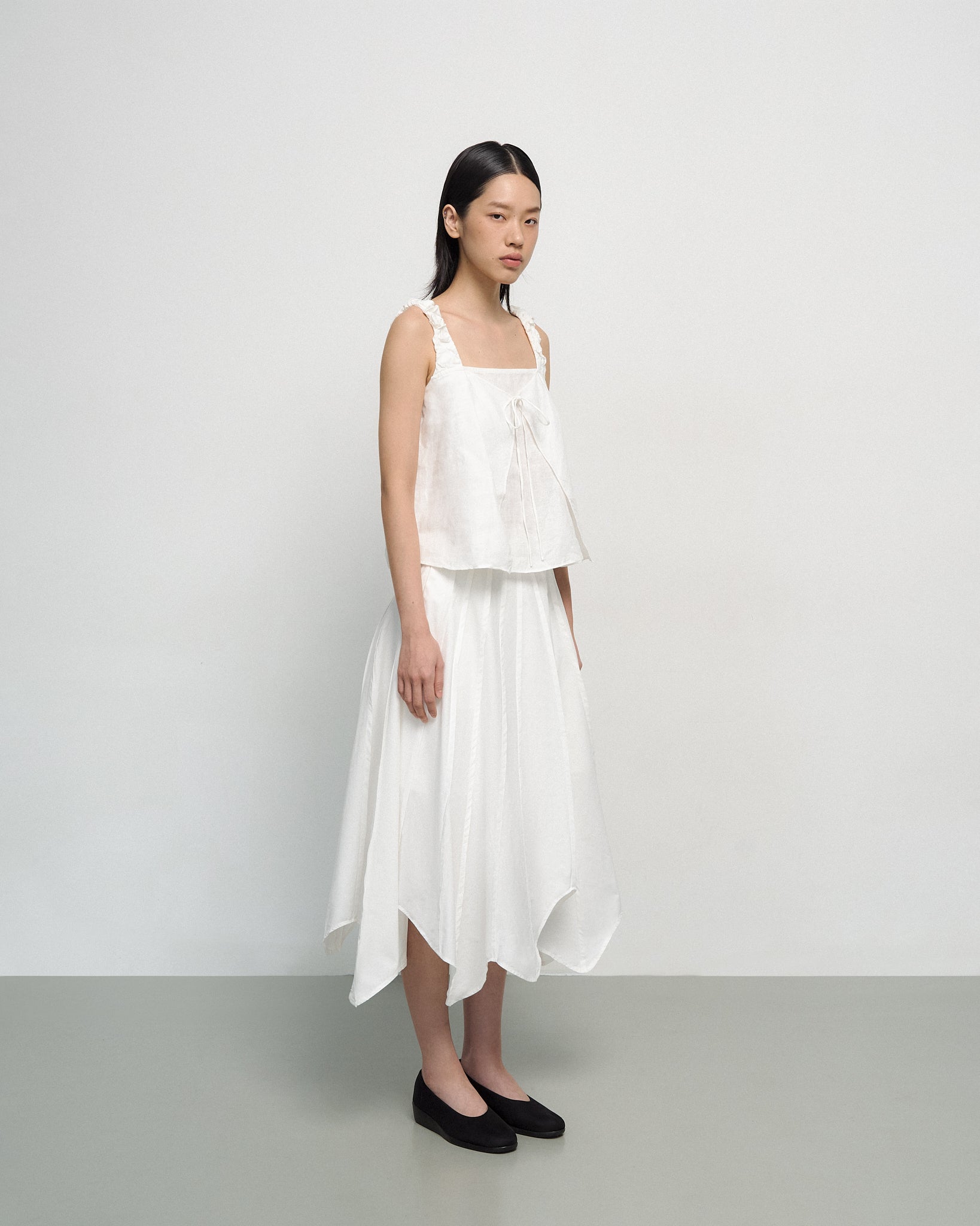 Leaf Skirt in White