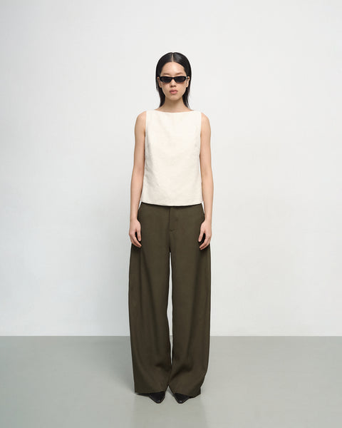 Echo Pants in Dark Olive Brown