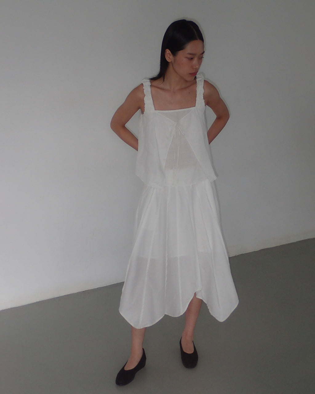 Leaf Skirt in White
