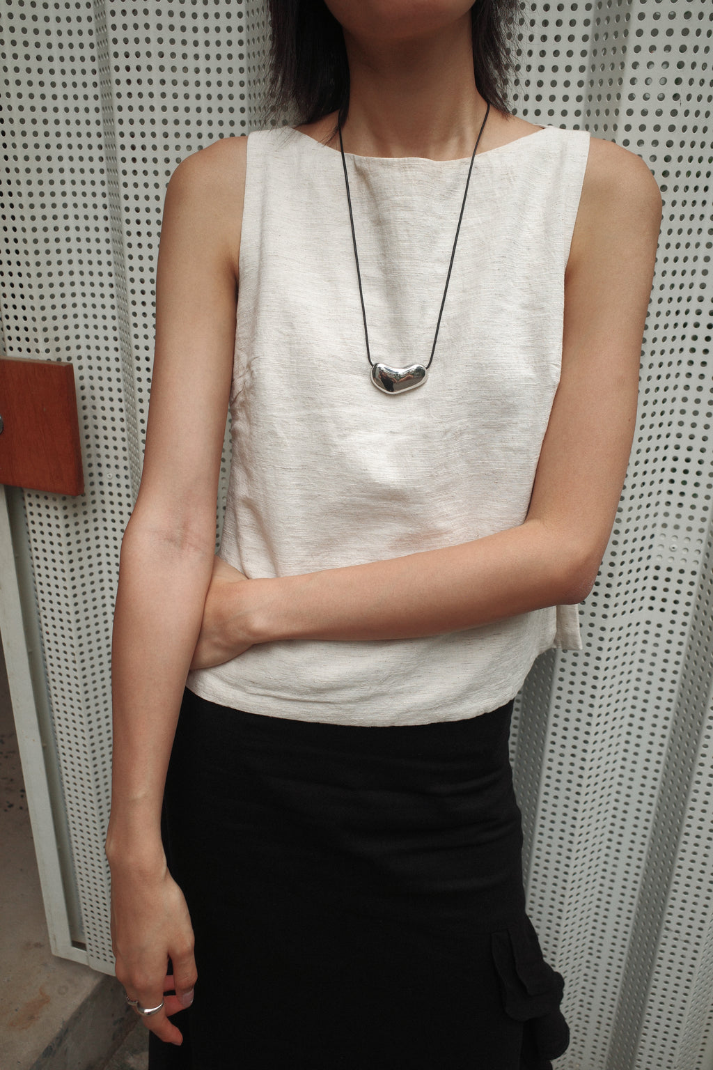 Straw Top in Beige
